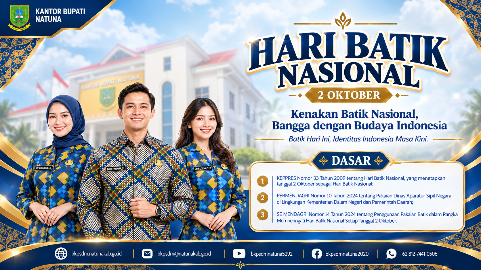 Ilustrasi Landasan Hukum dan Evaluasi Normatif Peringatan Hari Batik Nasional