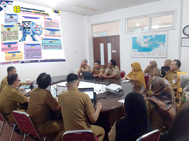 Ilustrasi Rapat Persiapan Penerapan LeDi-DMS BKN untuk Perkuat Tata Kelola Dokumen Kepegawaian Digital